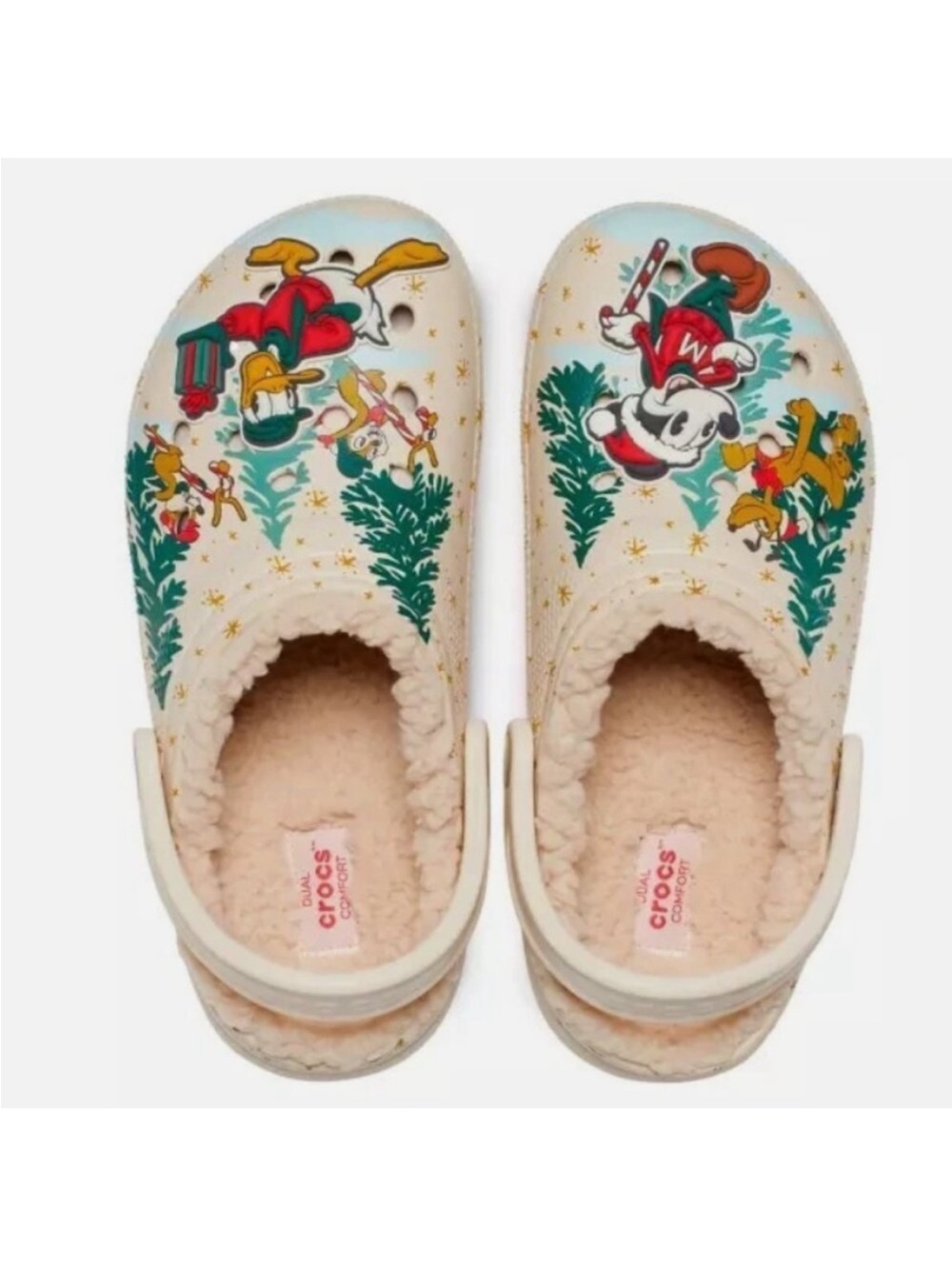 New Disney Parks x Crocs 2022 Christmas Mickey Mouse and Friends Size 9W 7M